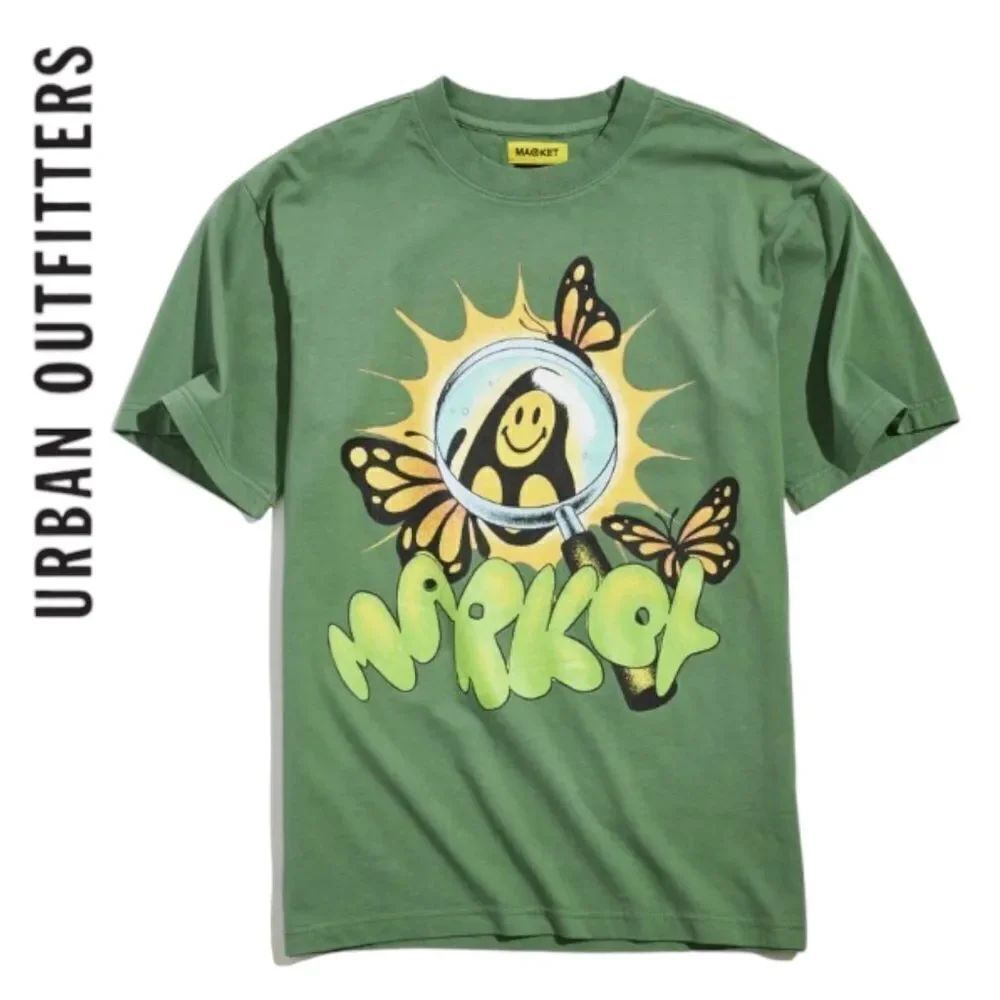 Market X Smiley UO Exclusive Through The Looking Glass Tee Shirt T-Shirt NEW L